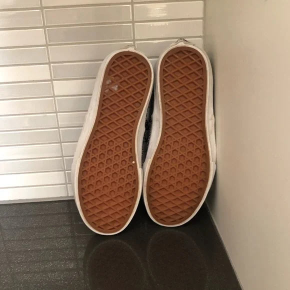 Vans kids silver lace up sneakers - Picture 6 of 8